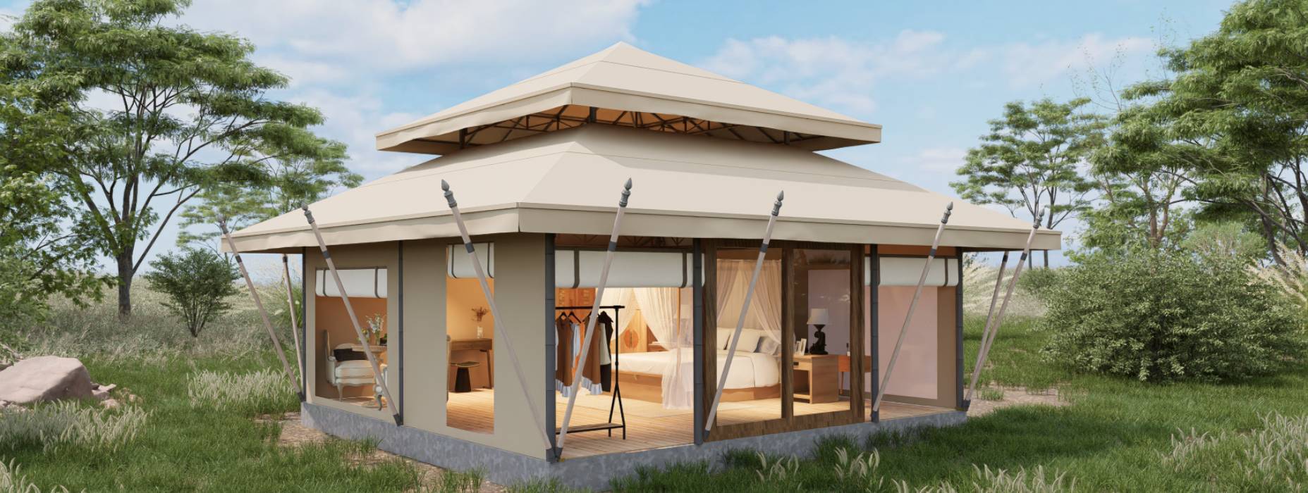 土默特左旗户外野奢帐篷